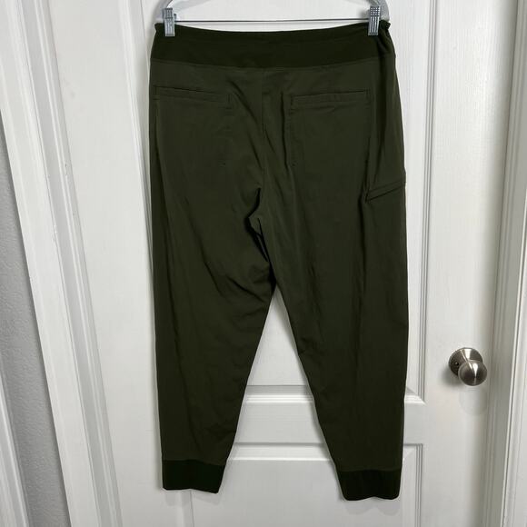 Athleta Trekkie Relaxed Mid Rise Jogger Aspen Olive Women's Size 14 - Picture 5 of 9